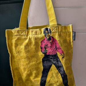 Elvis by Andy Warhol screen printed tote